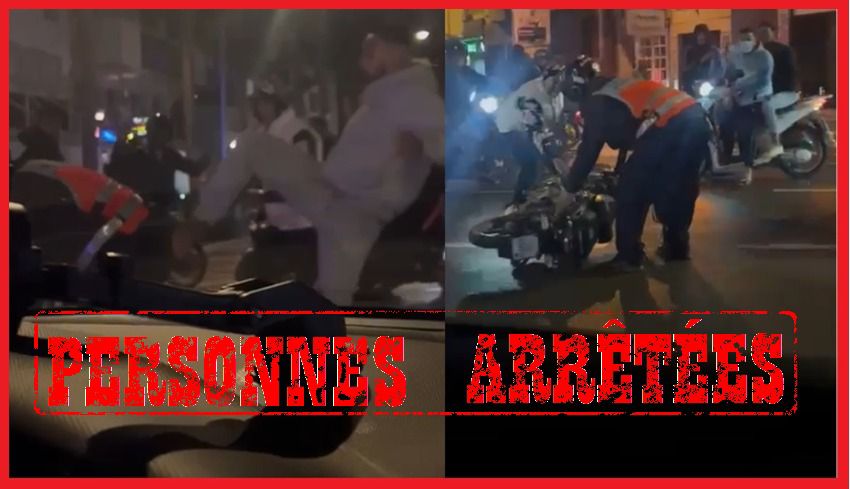 عناصر أمن الدار البيضاء توقف ثلاثة أشخاص اعتدوا على شرطي وحاولوا سرقة دراجته النارية بعد حادثة سير استعراضية