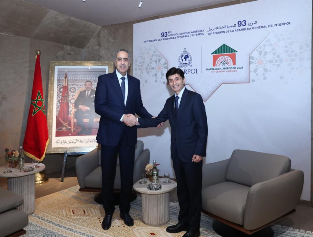 حموشي يعقد مباحثات رفيعة بمراكش مع رئيس شرطة الأمم المتحدة لتعزيز التعاون الأمني الدولي