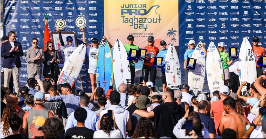 أكادير تحتضن ختام Junior Pro Taghazout Bay وتتويج أبطال أوروبا للناشئين 2025