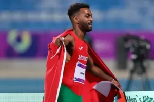 رشيد محمدي يتوج بالميدالية الذهبية لسباق 400 متر في ألعاب التضامن الإسلامي بالرياض