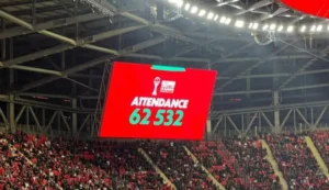 جماهير غفيرة تزين مدرجات الرباط وتدعم انتصار المنتخب المغربي على زامبيا