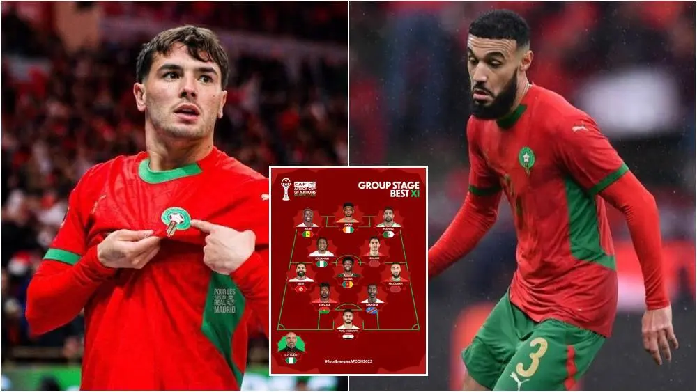 إبراهيم دياز ونصير مزراوي يتألقان ضمن التشكيلة المثالية لدور المجموعات في كأس أمم إفريقيا “المغرب 2025”