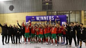 المنتخب الوطني المغربي لكرة القدم داخل القاعة يتوج بلقب الدوري الدولي « ويك فوتسال » في كرواتيا